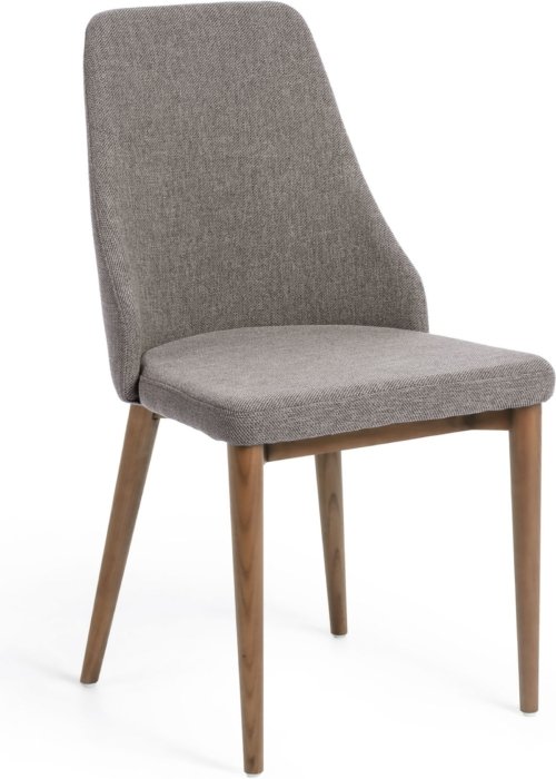 På billedet ser du variationen Rosie, Spisebordsstol, moderne, vintage, stof fra brandet LaForma i en størrelse H: 89 cm. B: 49 cm. L: 56 cm. i farven Grå/Natur