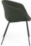 På billedet ser du variationen Yvette, Spisebordsstol, moderne, nordisk, stof fra brandet LaForma i en størrelse H: 76 cm. B: 60 cm. L: 54 cm. i farven Grøn/Sort