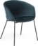 På billedet ser du variationen Yvette, Spisebordsstol, moderne, nordisk, stof fra brandet LaForma i en størrelse H: 76 cm. B: 60 cm. L: 54 cm. i farven Turkis/Sort