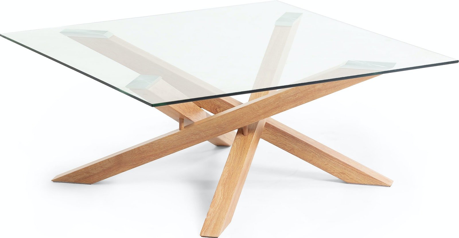 På billedet ser du variationen Kamido, Kaffebord, nordisk, moderne, glas fra brandet LaForma i en størrelse H: 38 cm. B: 90 cm. L: 90 cm. i farven Natur/Klar