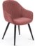 På billedet ser du variationen Fabia, Spisebordsstol, vintage, nordisk, stof fra brandet LaForma i en størrelse H: 84 cm. B: 58 cm. L: 62 cm. i farven Pink/Sort
