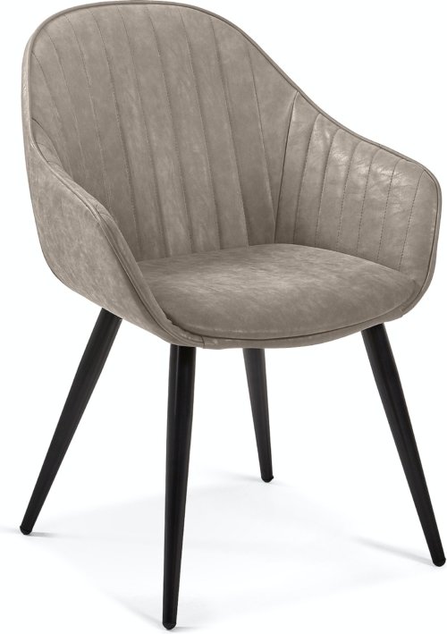 På billedet ser du variationen Fabia, Spisebordsstol, vintage, nordisk, læder fra brandet LaForma i en størrelse H: 84 cm. B: 58 cm. L: 62 cm. i farven Beige
