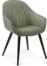 På billedet ser du variationen Fabia, Spisebordsstol, vintage, nordisk, læder fra brandet LaForma i en størrelse H: 84 cm. B: 58 cm. L: 62 cm. i farven Grøn/Sort