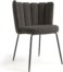 På billedet ser du variationen Aniela, Spisebordsstol, stof fra brandet LaForma i en størrelse H: 81 cm. B: 60 cm. L: 49 cm. i farven Sort