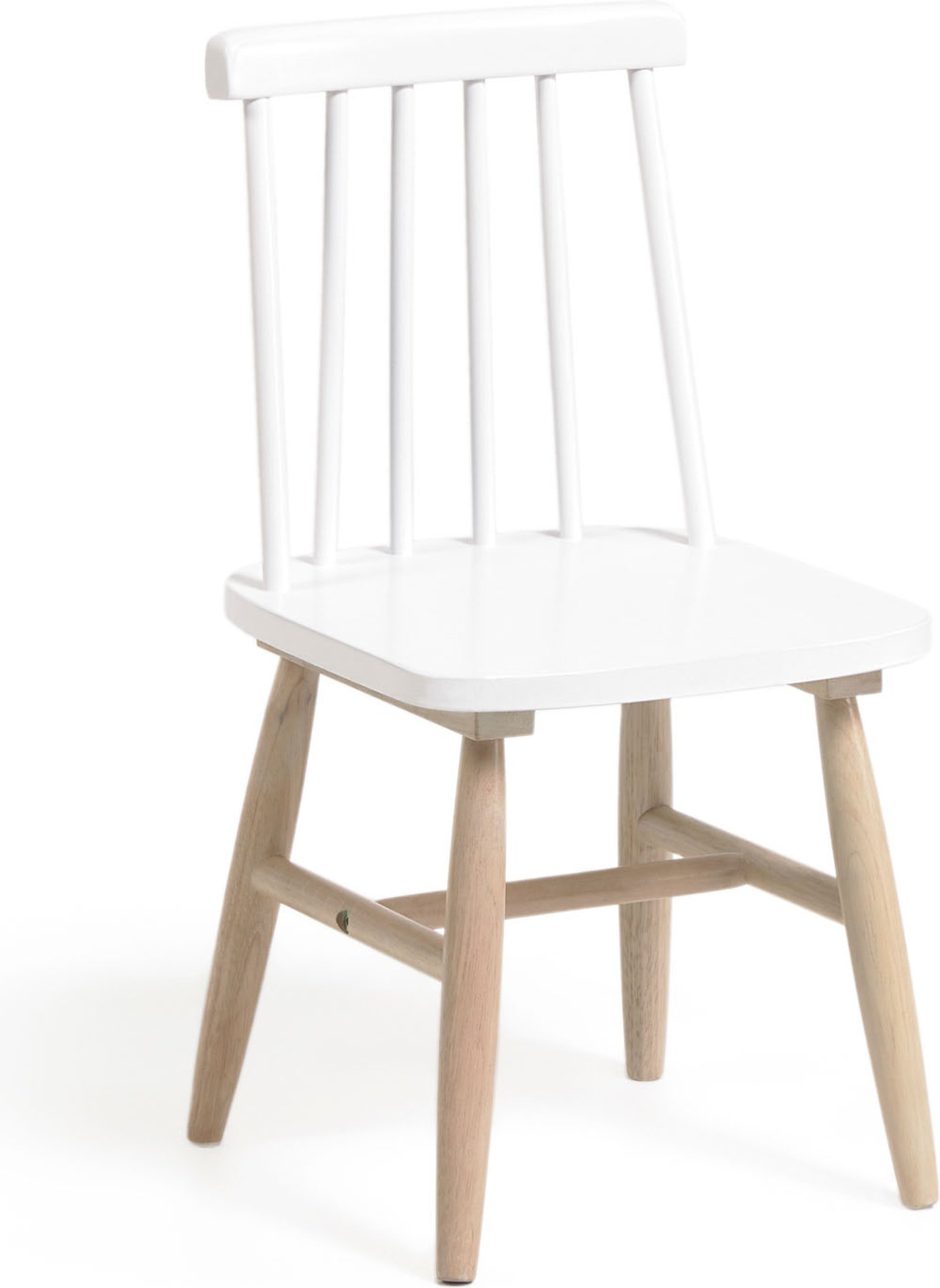Tressia, Børne stol, solidt træ by Kave Home (H: 59.5 cm. B: 29.5 cm. L: 30 cm., Hvid)