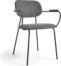 På billedet ser du variationen Auxtina, Spisebordsstol, moderne, nordisk, stof fra brandet LaForma i en størrelse H: 78 cm. B: 60 cm. L: 54 cm. i farven Lysegrå