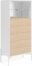 På billedet ser du variationen Marielle, Kommode med hylde, moderne, nordisk fra brandet LaForma i en størrelse H: 142 cm. B: 64 cm. L: 40 cm. i farven Hvid