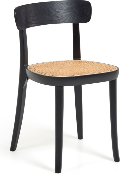 På billedet ser du variationen Romane, Spisebordsstol fra brandet LaForma i en størrelse H: 75 cm. B: 44 cm. L: 45 cm. i farven Sort