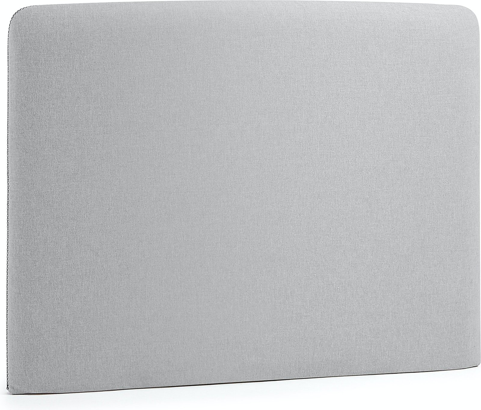 Dyla, Sengegavl, nordisk, moderne, stof by LaForma (H: 76 cm. B: 108 cm. L: 7 cm., Grå)