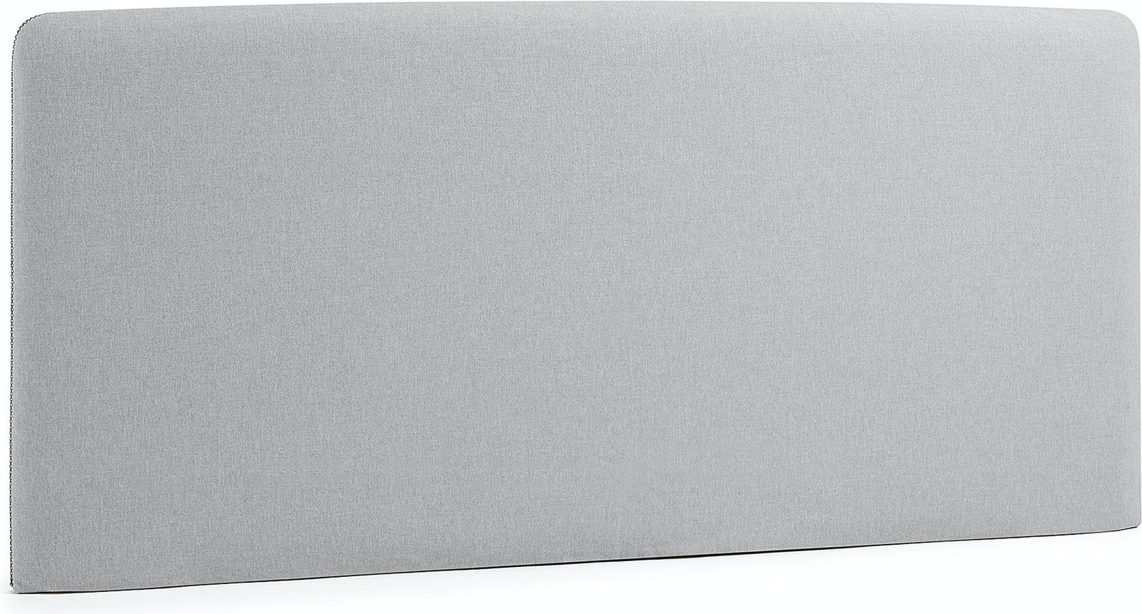 Dyla, Sengegavl, nordisk, moderne, stof by LaForma (H: 76 cm. B: 168 cm. L: 7 cm., Grå)