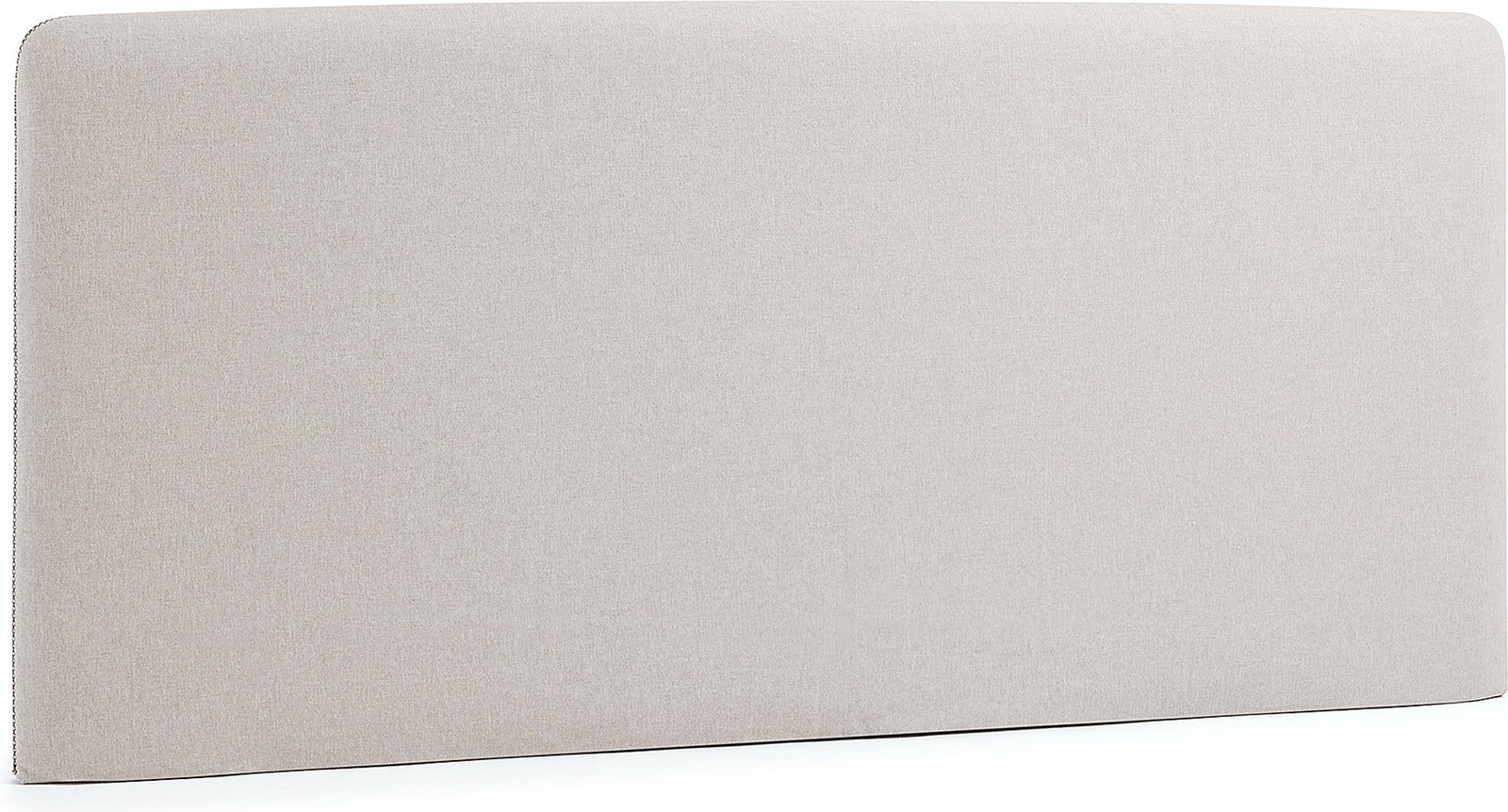 Dyla, Sengegavl, nordisk, moderne, stof by LaForma (H: 76 cm. B: 168 cm. L: 7 cm., Beige)