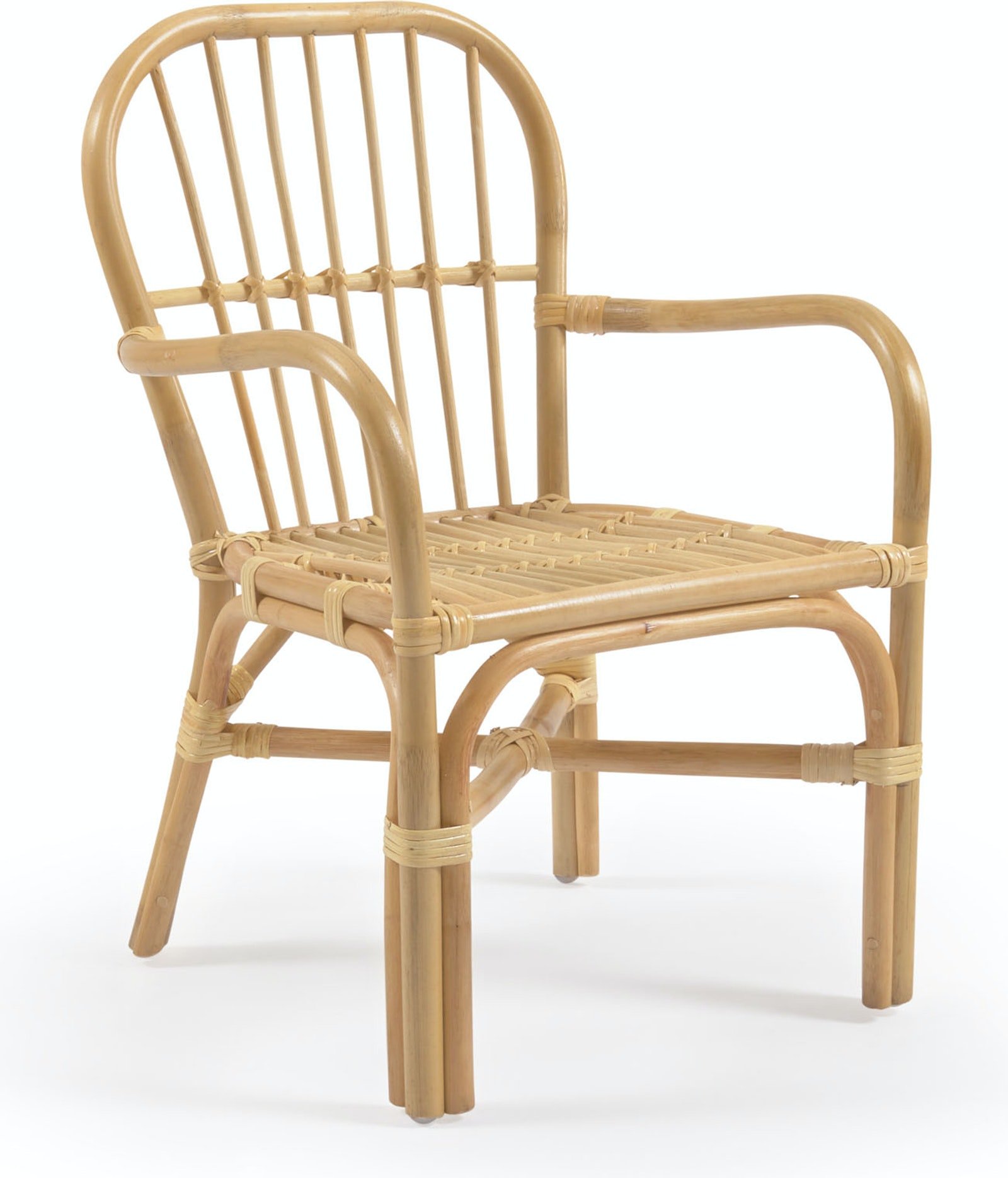 8: Marzieh, Børne stol, colonial, vintage, naturlige fibre by Kave Home (H: 63 cm. B: 40 cm. L: 42 cm., Natur)