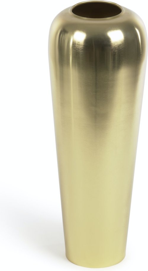 På billedet ser du variationen Catherine, Vase, vintage, industriel, metal fra brandet LaForma i en størrelse H: 64.5 cm. B: 21.5 cm. L: 21.5 cm. i farven Guld