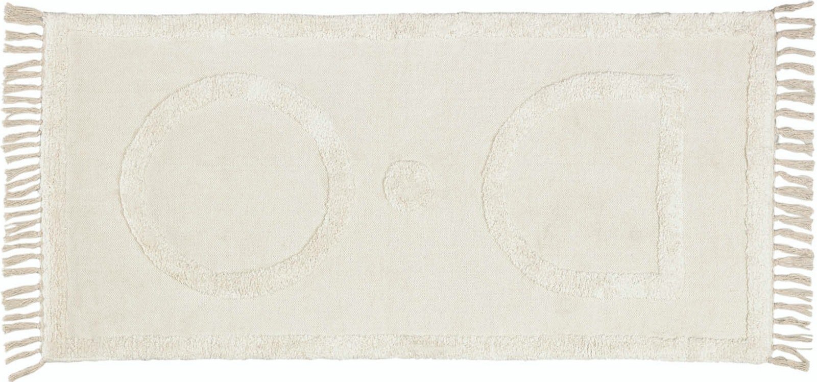 #1 - Bernabela, Tæppe, nordisk, moderne, naturlige fibre by LaForma (H: 1 cm. B: 70 cm. L: 140 cm., Beige)