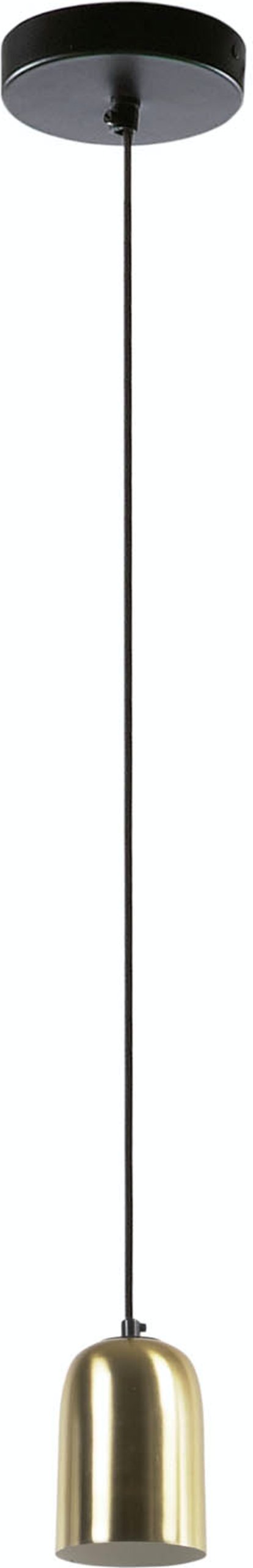 Eulogia, Loftlampe, moderne, nordisk, metal by LaForma (H: 28 cm. B: 15 cm. L: 15 cm., Guld/Sort)