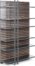 På billedet ser du variationen Kesia, Reol, moderne, vintage fra brandet LaForma i en størrelse H: 183 cm. B: 106 cm. L: 36 cm. i farven Sort/Natur