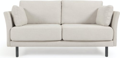 På billedet ser du variationen Gilma, 2-personers sofa, solidt træ fra brandet LaForma i en størrelse H: 83 cm. B: 170 cm. L: 83 cm. i farven Beige/Sort