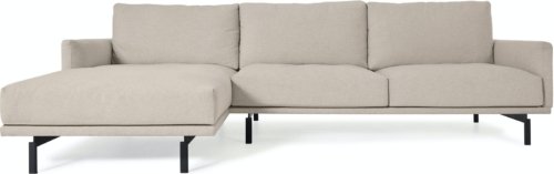På billedet ser du variationen Galene, Venstre chaiselong, 3-personers sofa, moderne, nordisk, polstret fra brandet LaForma i en størrelse H: 94 cm. B: 254 cm. L: 166 cm. i farven Beige