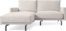 På billedet ser du variationen Galene, 2-personers sofa, Venstre chaiselong, nordisk, polstret fra brandet LaForma i en størrelse H: 94 cm. B: 194 cm. L: 166 cm. i farven Beige
