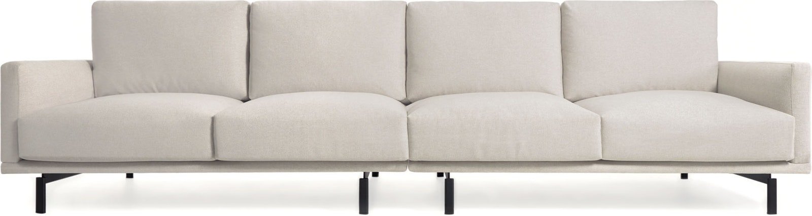 Billede af Galene, 4-personers sofa, moderne, nordisk, polstret by Kave Home (H: 94 cm. B: 196 cm. L: 334 cm., Beige)