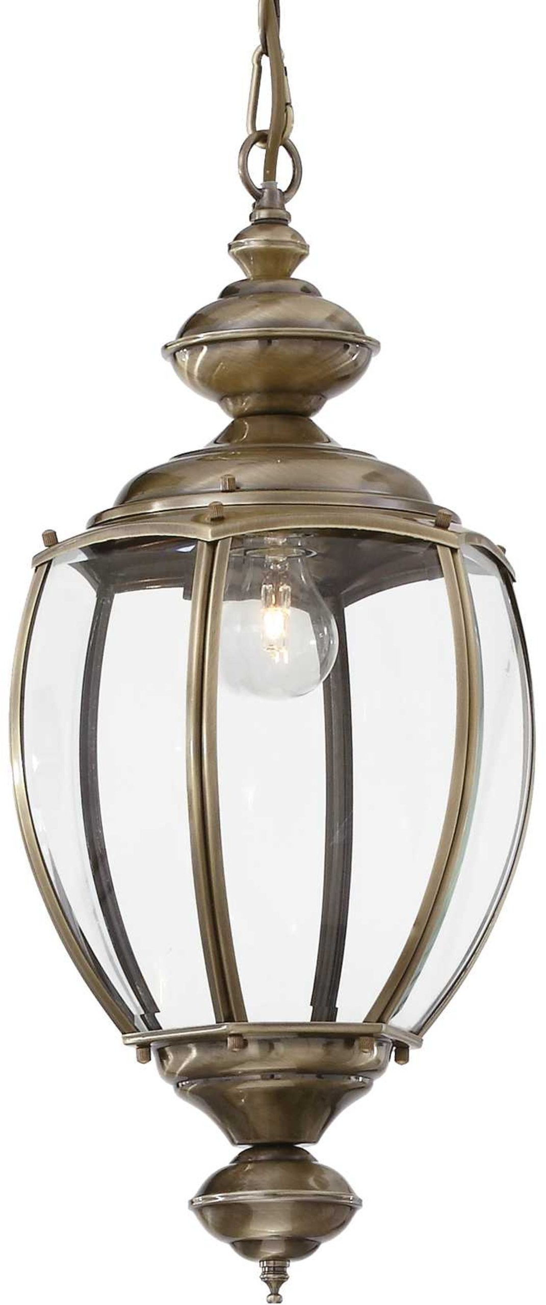 På billedet ser du Norma, Pendel lampe, Sp1, metal fra brandet Ideal Lux i en størrelse D: 25 cm. x H: 53 cm. i farven Brændt