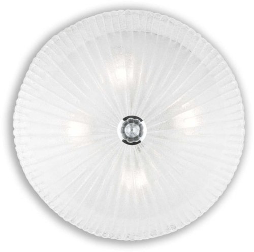 På billedet ser du variationen Shell, Loftslampe, Pl4, glas fra brandet Ideal Lux i en størrelse D: 50 cm. x H: 20 cm. i farven Gennemsigtig