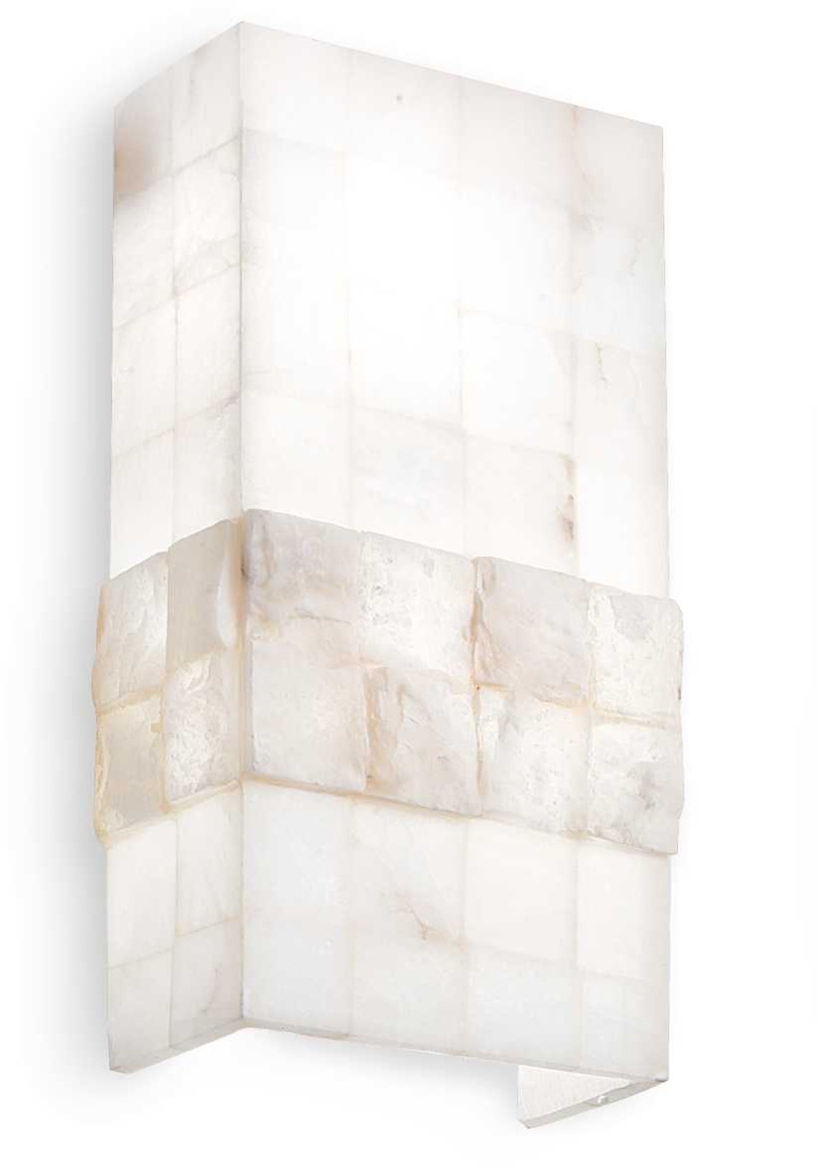 På billedet ser du Stones, Væglampe, Ap2, alabast fra brandet Ideal Lux i en størrelse H: 40 cm. x B: 12 cm. x L: 23 cm. i farven Alabast