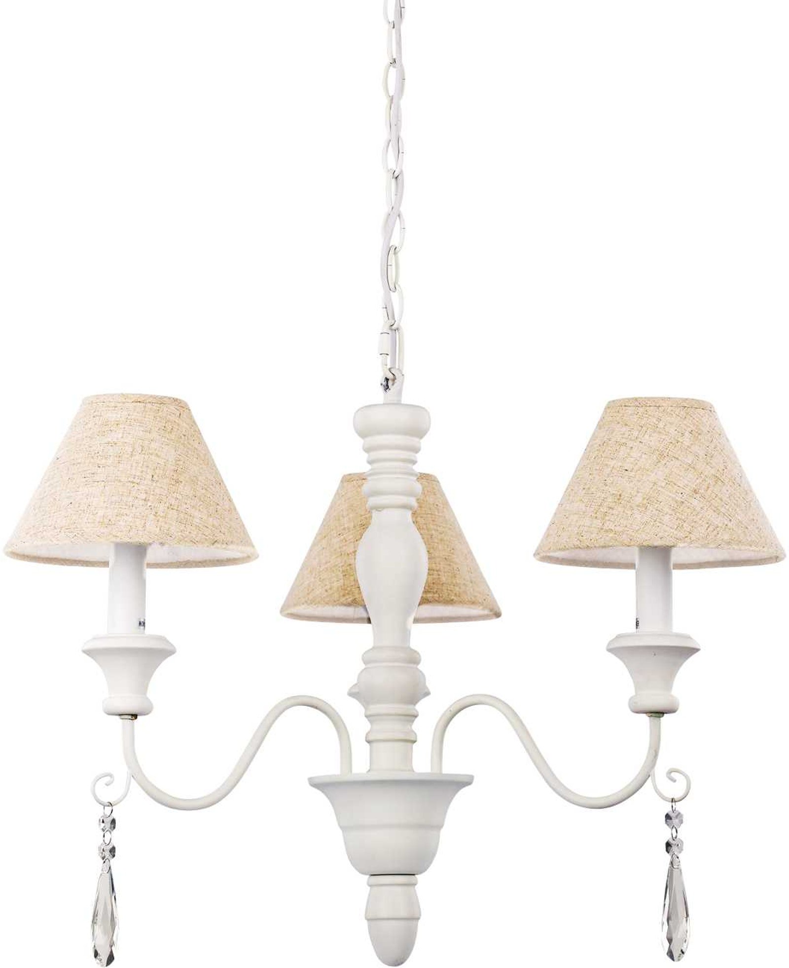 På billedet ser du Provence, Pendel lampe, Sp3, metal fra brandet Ideal Lux i en størrelse D: 60 cm. x H: 44 cm. i farven Hvid/Hvid myre