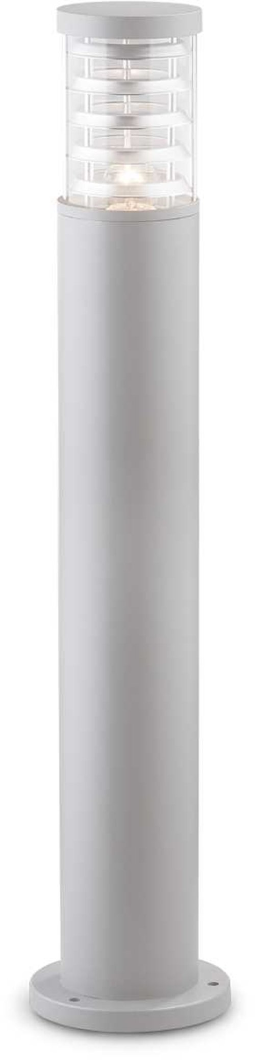 På billedet ser du variationen Tronco, Udendørs gulvlampe, Pt1, aluminium fra brandet Ideal Lux i en størrelse D: 15 cm. x H: 80 cm. i farven Grå