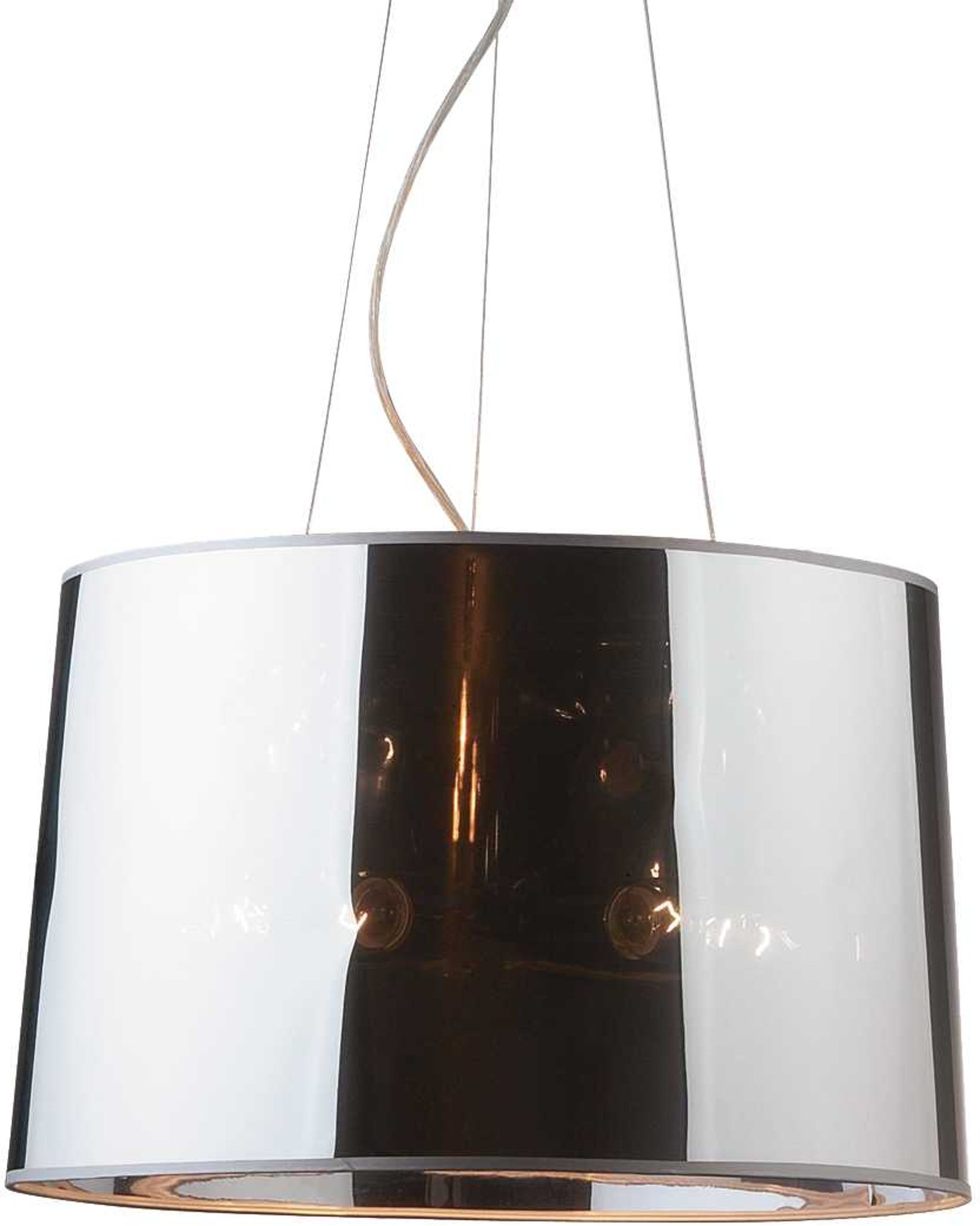 På billedet ser du London, Pendel lampe, Sp5, metal fra brandet Ideal Lux i en størrelse D: 50 cm. x H: 38 cm. i farven Krom