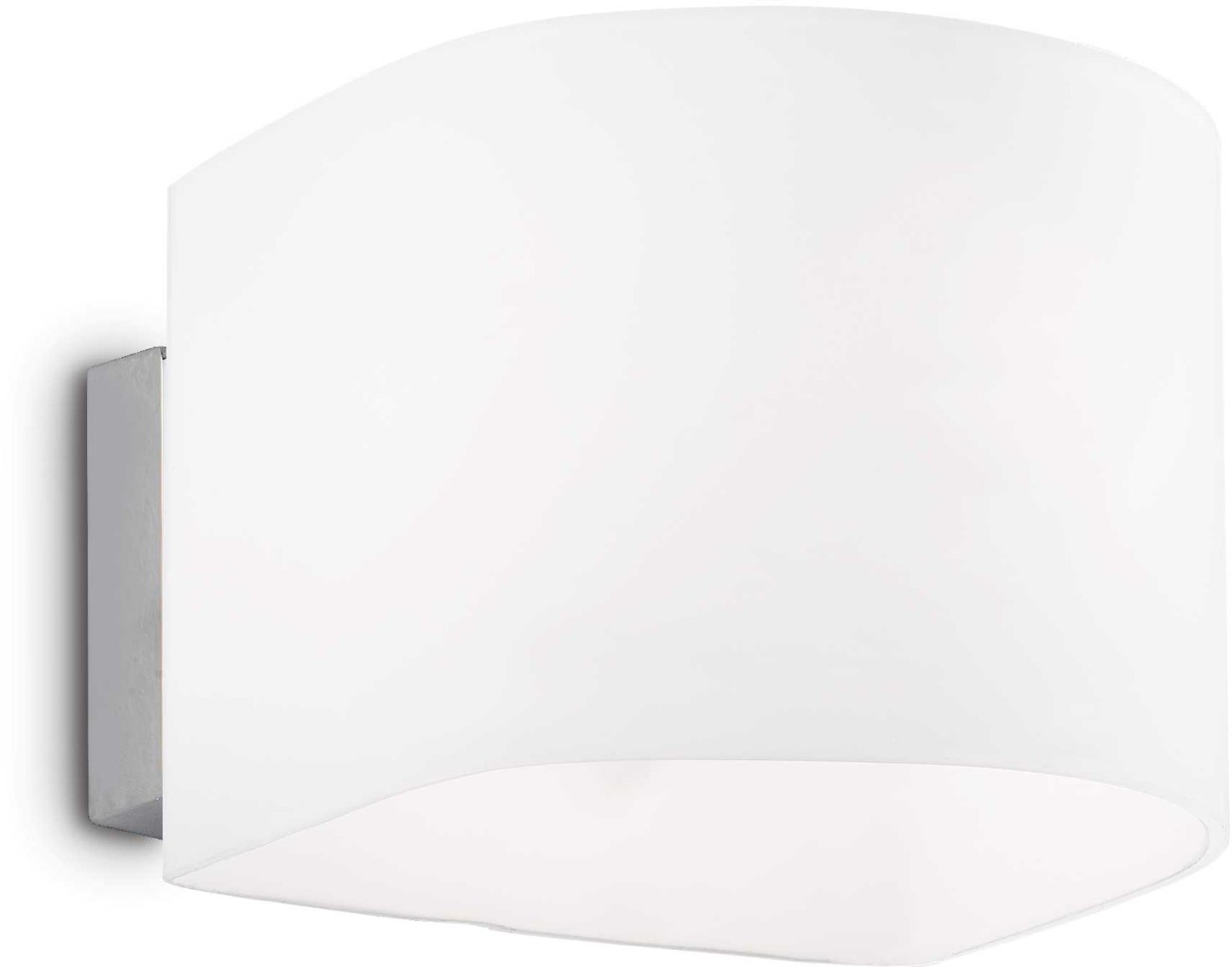 På billedet ser du Puzzle, Væglampe, Ap1, metal fra brandet Ideal Lux i en størrelse H: 8 cm. x B: 10 cm. x L: 14 cm. i farven Hvid/Krom