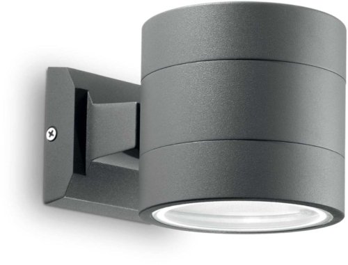 På billedet ser du variationen Snif, Udendørs væglampe, Ap1, aluminium fra brandet Ideal Lux i en størrelse H: 11 cm. x B: 15 cm. x L: 11 cm. i farven Antracit