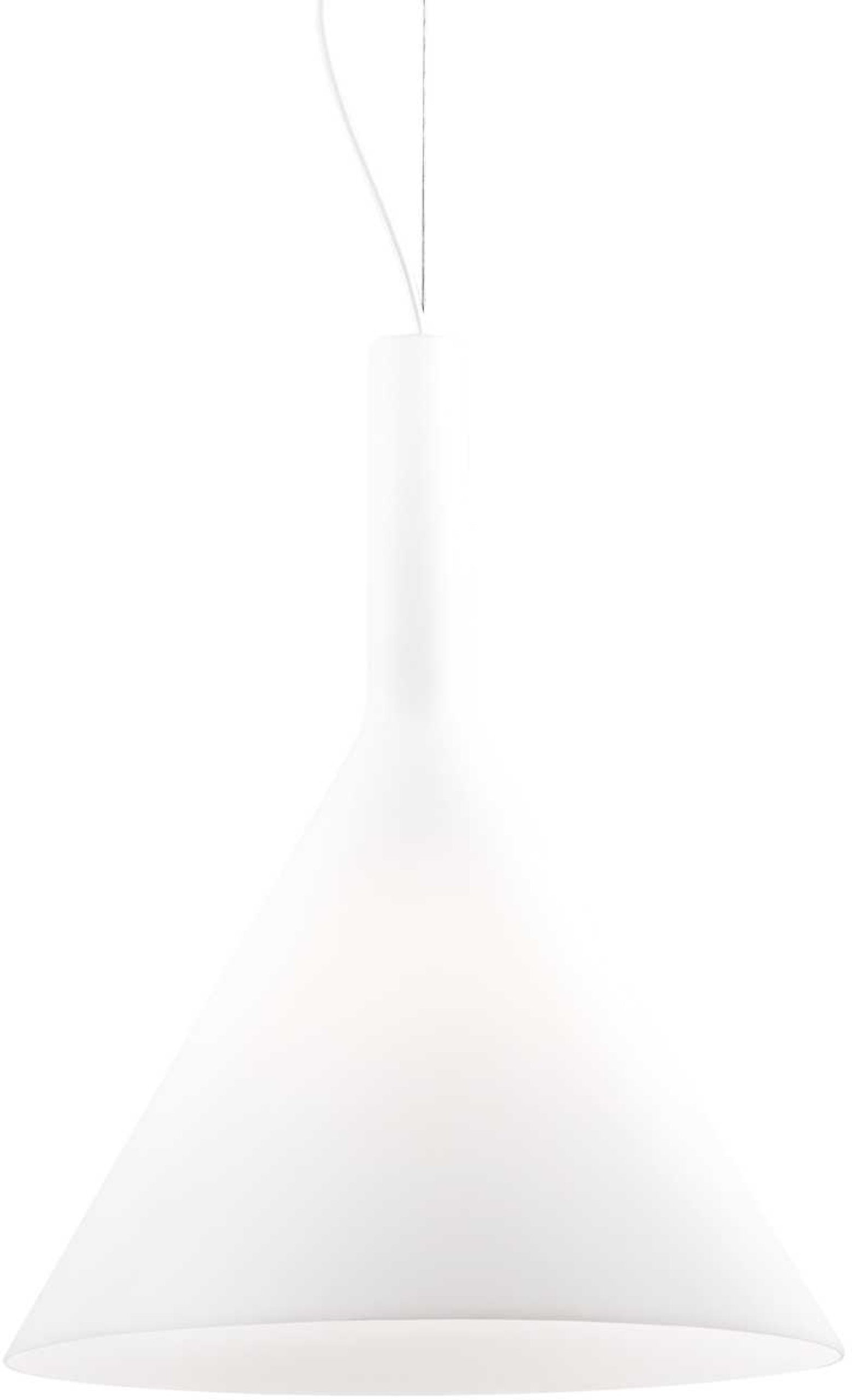 På billedet ser du Cocktail, Pendel lampe, Sp1, glas fra brandet Ideal Lux i en størrelse D: 35 cm. x H: 54 cm. i farven Hvid