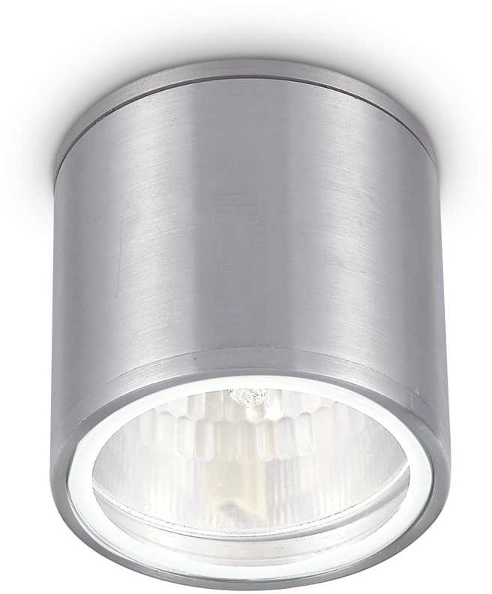På billedet ser du Gun, Udendørs loftslampe, Pl1, aluminium fra brandet Ideal Lux i en størrelse D: 11 cm. x H: 11 cm. i farven Aluminium