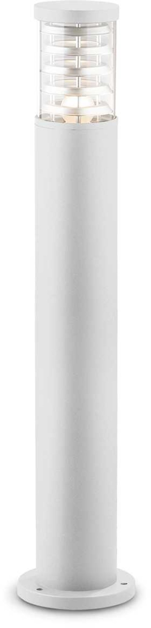 På billedet ser du variationen Tronco, Udendørs gulvlampe, Pt1, aluminium fra brandet Ideal Lux i en størrelse D: 15 cm. x H: 80 cm. i farven Hvid