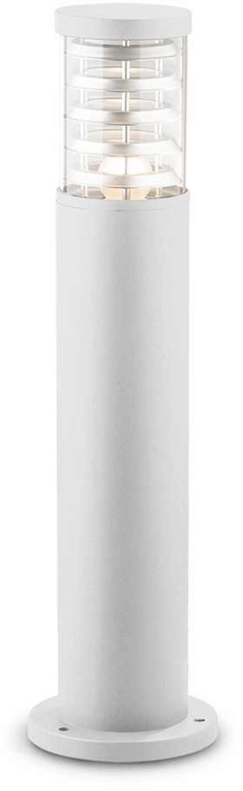 På billedet ser du variationen Tronco, Udendørs gulvlampe, Pt1, aluminium fra brandet Ideal Lux i en størrelse D: 15 cm. x H: 60 cm. i farven Hvid