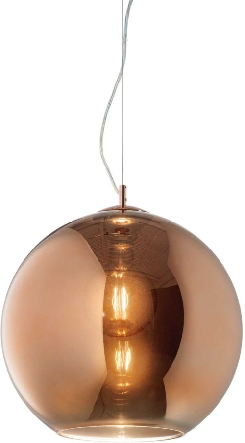På billedet ser du variationen Nemo, Pendel lampe, Sp1, metal fra brandet Ideal Lux i en størrelse D: 30 cm. x H: 32 cm. i farven Kobber