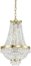 På billedet ser du variationen Caesar, Pendel lampe, Sp6, metal fra brandet Ideal Lux i en størrelse D: 38 cm. x H: 54 cm. i farven Guld