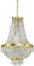På billedet ser du variationen Caesar, Pendel lampe, Sp9, metal fra brandet Ideal Lux i en størrelse D: 45 cm. x H: 71 cm. i farven Guld