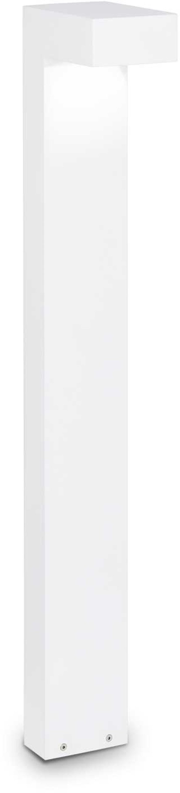 Sirio, Udendørs gulvlampe, Pt2, aluminium by Ideal Lux (H: 80 cm. x B: 16 cm. x L: 10 cm., Hvid)