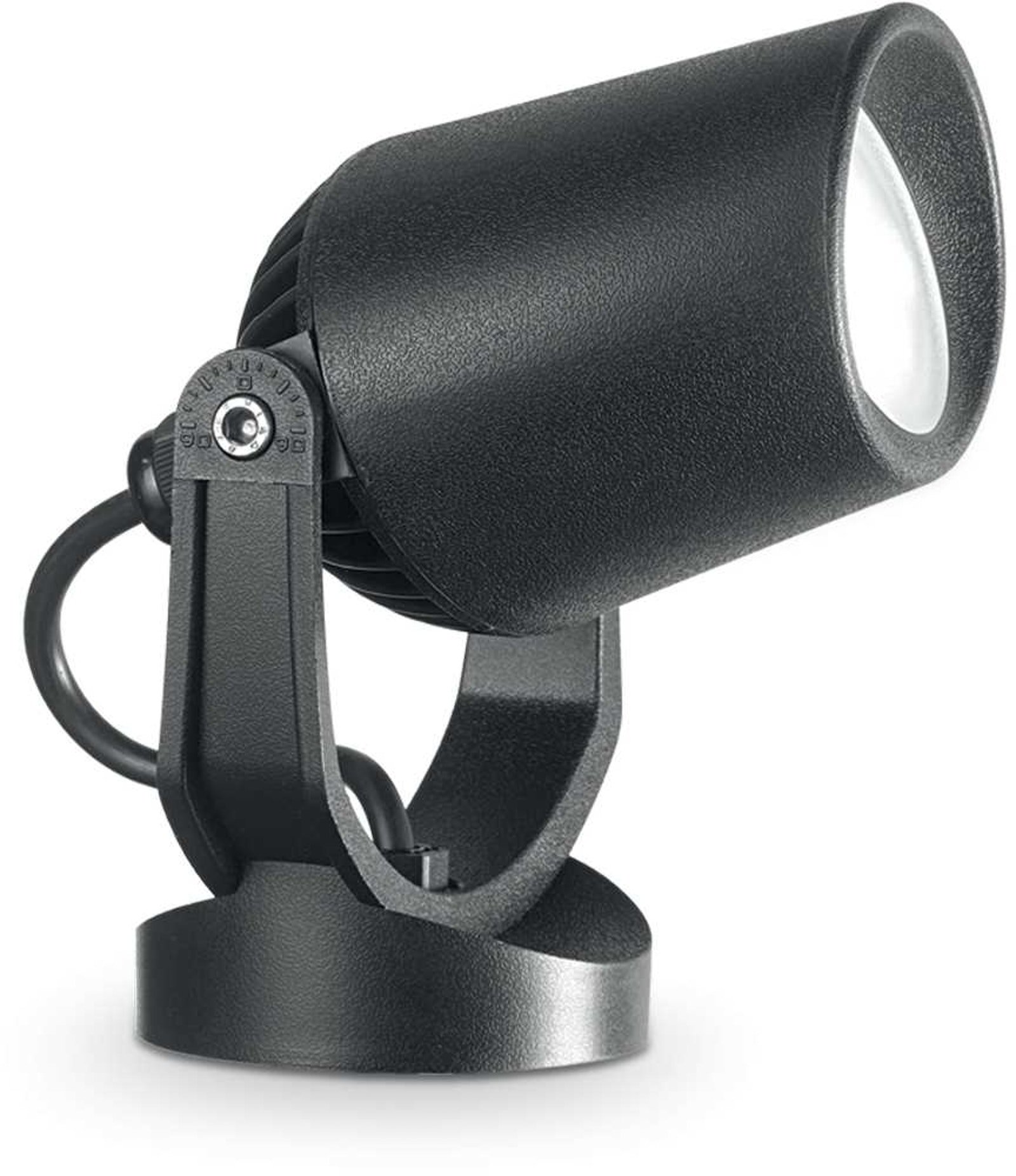 Minitommy, Projektor, Pr, plast by Ideal Lux (D: 12 cm. x H: 35 cm., Sort/4000 kelvin)