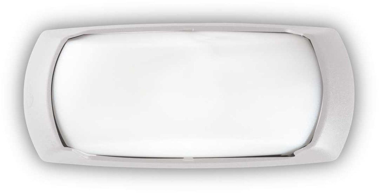 Francy-2, Udendørs væglampe, Ap1, plast by Ideal Lux (H: 13 cm. x B: 8 cm. x L: 30 cm., Hvid)