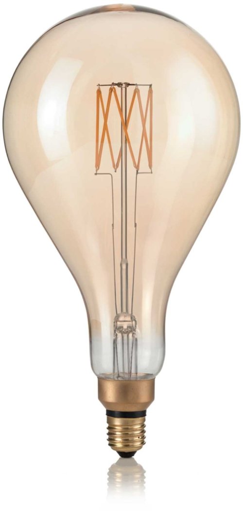 På billedet ser du variationen E27 Goccia, Lyspære, glas fra brandet Ideal Lux i en størrelse D: 1,5 cm. x H: 30 cm. i farven Rav/Kelvin: 2200