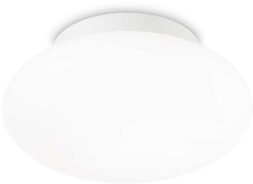 På billedet ser du variationen Bubble, Udendørs loftslampe, Pl1, aluminium fra brandet Ideal Lux i en størrelse D: 33 cm. x H: 17 cm. i farven Hvid