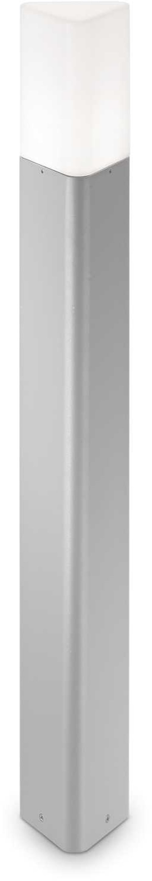 På billedet ser du variationen Pulsar, Udendørs gulvlampe, Pt1, aluminium fra brandet Ideal Lux i en størrelse H: 80 cm. x B: 10 cm. x L: 10 cm. i farven Grå