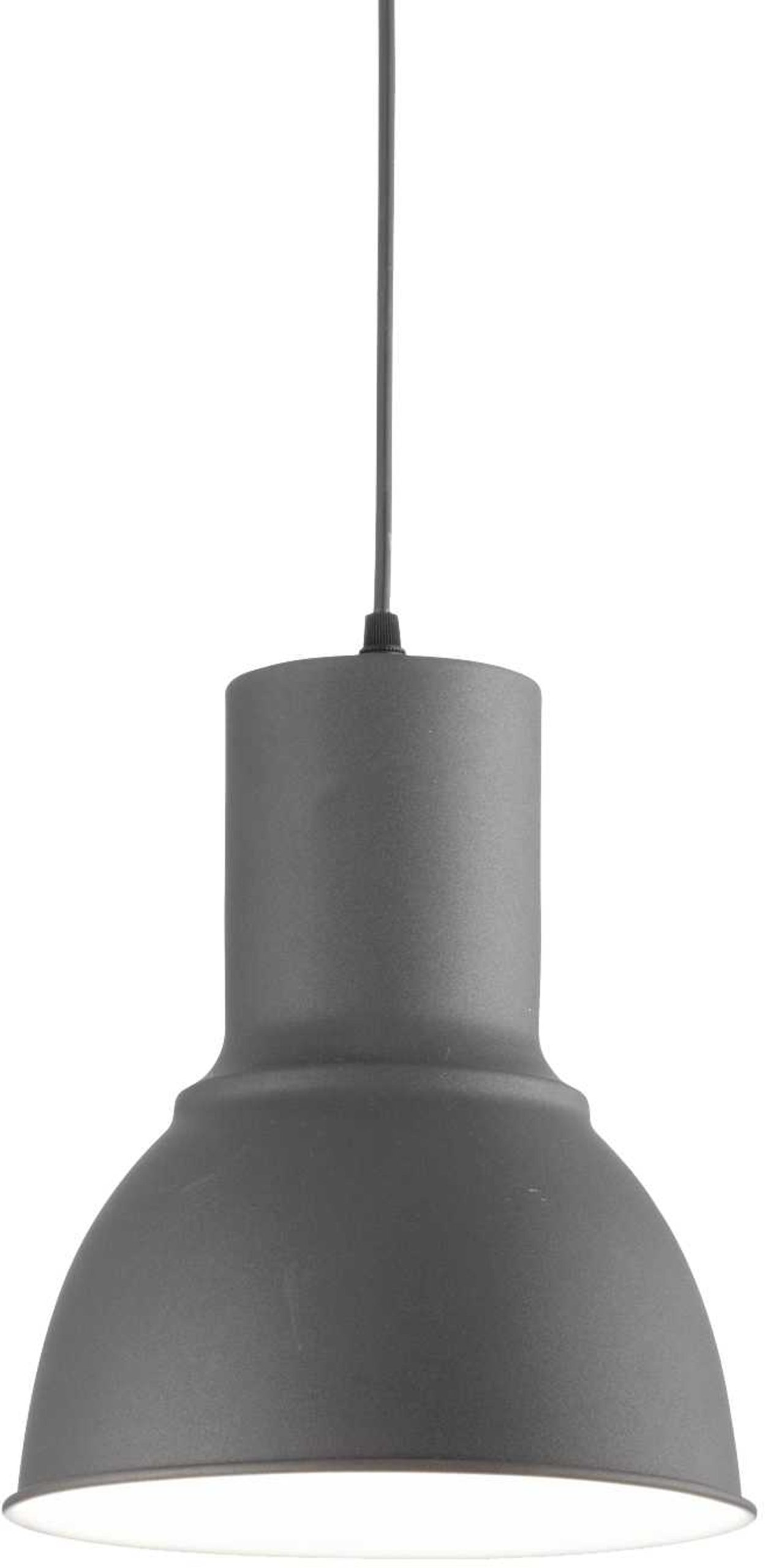 Breeze, Pendel lampe, Sp1, metal by Ideal Lux (D: 23 cm. x H: 27 cm., Grå/Sort)