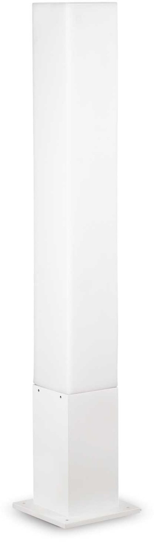 På billedet ser du variationen Edo, Udendørs gulvlampe, Outdoor, aluminium fra brandet Ideal Lux i en størrelse H: 79 cm. x B: 15 cm. x L: 15 cm. i farven Hvid
