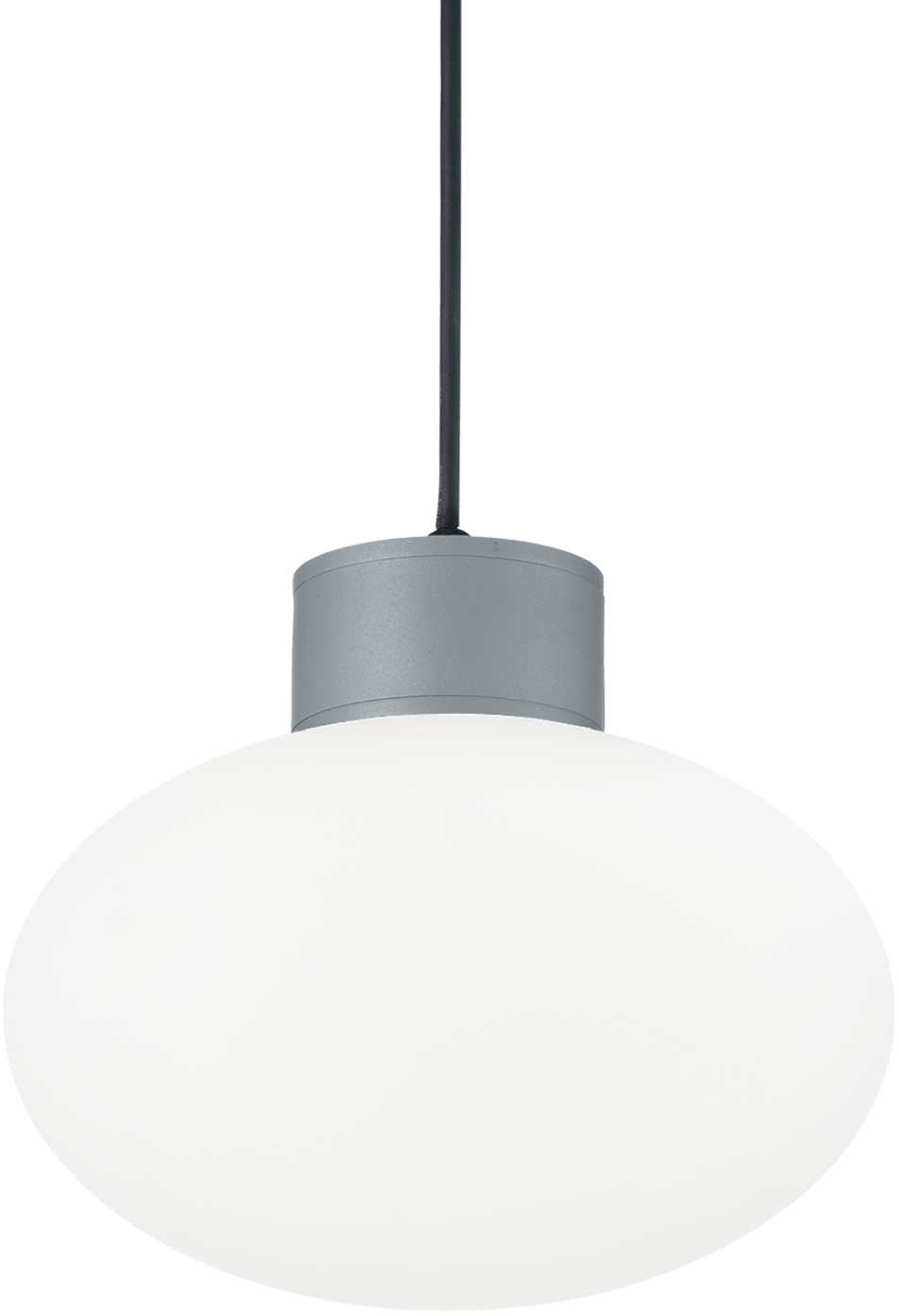 Clio, Udendørs pendel lampe, Msp1, aluminium by Ideal Lux (D: 9 cm. x H: 4 cm., Grå)
