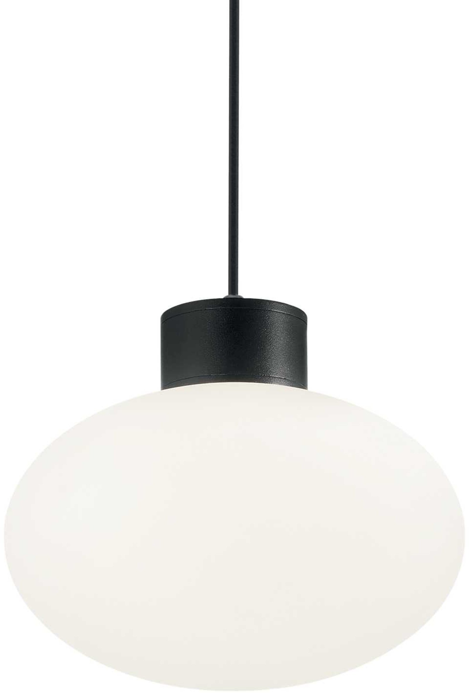 Clio, Udendørs pendel lampe, Msp1, aluminium by Ideal Lux (D: 9 cm. x H: 4 cm., Sort)