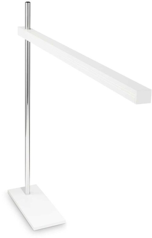 På billedet ser du variationen Gru, Bordlampe, Tl, metal fra brandet Ideal Lux i en størrelse H: 62 cm. x B: 10 cm. x L: 70 cm. i farven Hvid